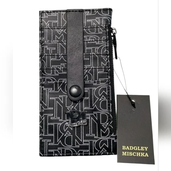 Badgley Mischka Black and White Wallet/Card Holder - Picture 1 of 6